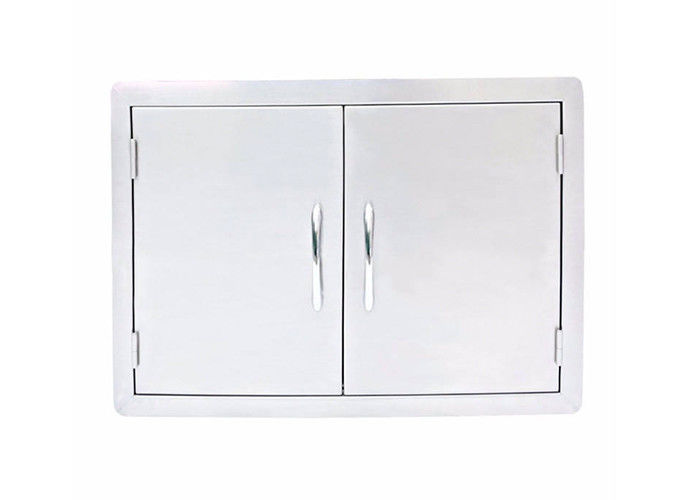 Double BBQ Access Doors Island Barbecue Access Doors 30 Inch Dry Storage