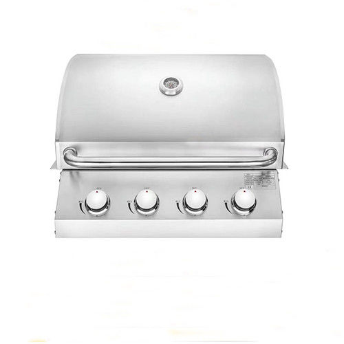 26 Inch 4 Burner Gas Grill Built In Barbecues Grills Bbq With Side Burner