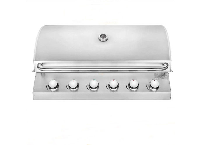 6 Burner Built In Bbq Gas Grill With Side Burner And Rotisserie 38 Inch