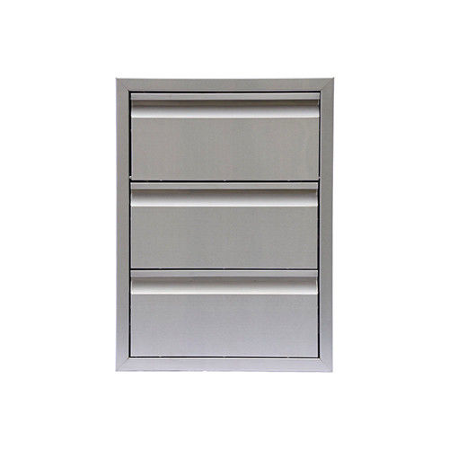 Custom Stainless Steel Bbq Doors And Drawers For Outdoor Kitchens Flush Mount 68 Lbs