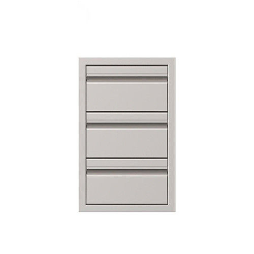 Stainless Bbq Drawer Organizer Outdoor Kitchen Equipment Triple Access TLSDOH101