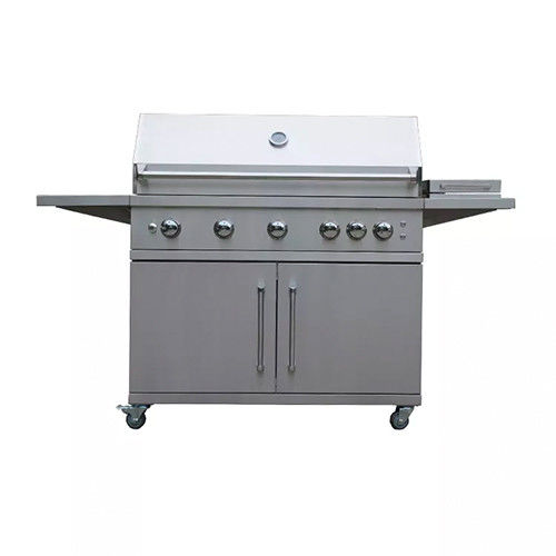 Lpg Freestanding Bbq Units Standing Gas Grill Barbecue Flat Top With Trolley