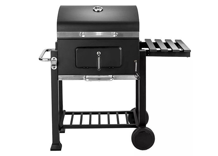 36 Inch Freestanding Charcoal Grills And Smoker Combo Trolley Rectangular Tabletop