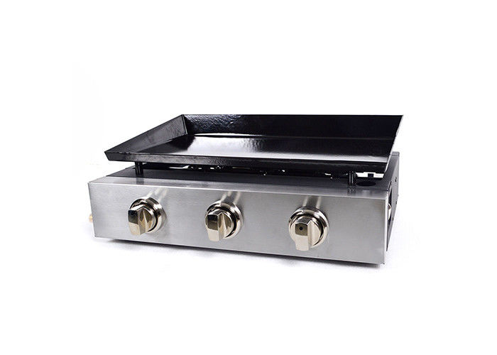 Propane Freestanding Gas Griddles Outdoor Teppanyaki Flat Top Grill 3 Burner