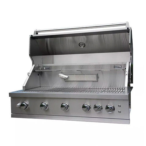 Outdoor Barbeque Gas Grills Indoor Table Top Small With Led Light  2 Burner