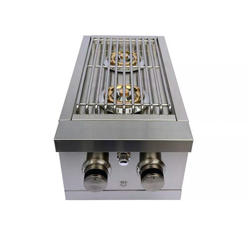 Outdoor Propane Gas Barbeque Grill Backyard Commercial Natural Gas Double Side Burner